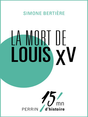 cover image of La mort de Louis XV